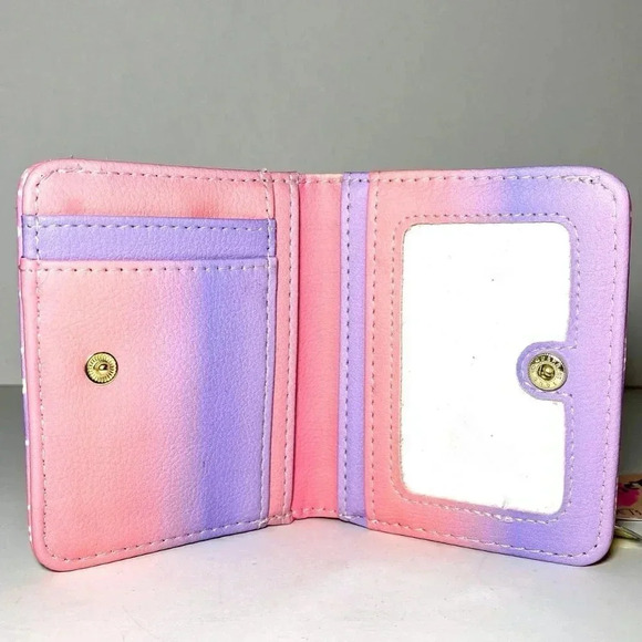 Luv Betsey Johnson Mini Purple Pink Ombre Bag Wallet NWT - Picture 4 of 5